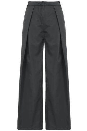 Casual Day Outfits, Easy Trendy Outfits Dark Academia Wide-Leg Pants