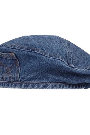 Casual Day Outfits, Easy Trendy Outfits Denim Beret Hat