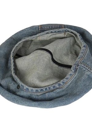 Casual Day Outfits, Easy Trendy Outfits Denim Beret Hat