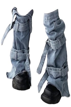 Casual Day Outfits, Easy Trendy Outfits Denim Leg Warmers