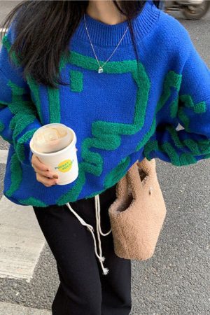 Casual Day Outfits, Easy Trendy Outfits Dinosaur Fuzzy Sweater