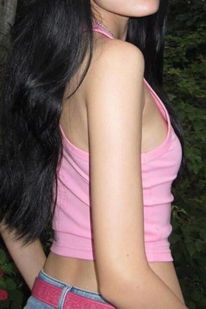 Casual Day Outfits, Easy Trendy Outfits Diva Rhinestone Halter Top