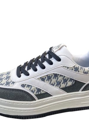 Casual Day Outfits, Easy Trendy Outfits Dogtooth Check Aesthetic Sneakers