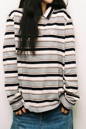 Casual Day Outfits, Easy Trendy Outfits Dorm Room Diaries Stripe Rugby Polo