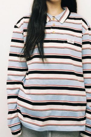 Casual Day Outfits, Easy Trendy Outfits Dorm Room Diaries Stripe Rugby Polo