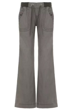 Casual Day Outfits, Easy Trendy Outfits Downtown Girl Drawstring Denim Pants