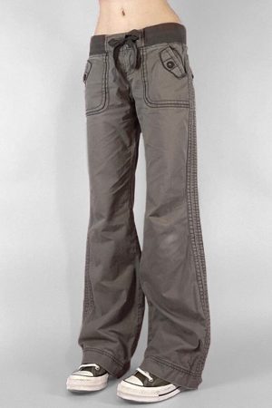 Casual Day Outfits, Easy Trendy Outfits Downtown Girl Drawstring Denim Pants