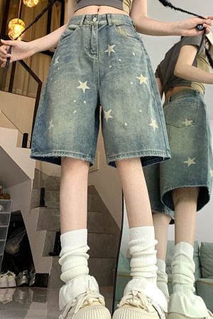 Casual Day Outfits, Easy Trendy Outfits Downtown Girl Star Shorts