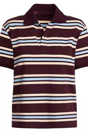 Casual Day Outfits, Easy Trendy Outfits Drama Dealer Striped Polo Shirt