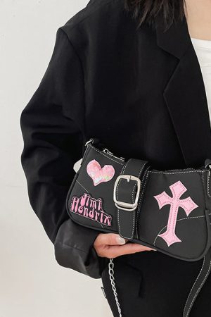 Casual Day Outfits, Easy Trendy Outfits Emo Girl Baguette Bag