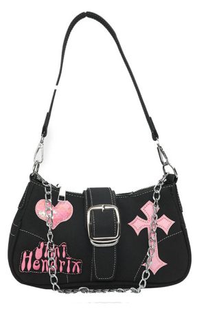 Casual Day Outfits, Easy Trendy Outfits Emo Girl Baguette Bag