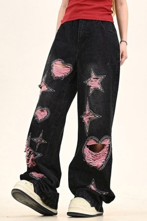 Casual Day Outfits, Easy Trendy Outfits Emo Phase Wide-Leg Jeans