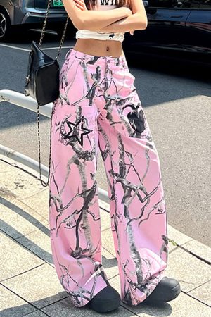 Casual Day Outfits, Easy Trendy Outfits Emo Phase Wide-Leg Trousers