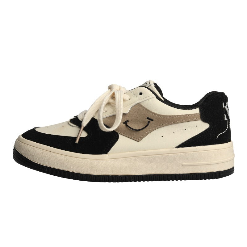 Casual Day Outfits, Easy Trendy Outfits Face Embroidery Aesthetic Black Sneakers Casual Day Outfits, Easy Trendy Outfits Face Embroidery Aesthetic Black Sneakers