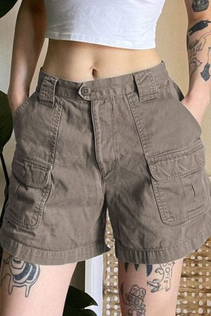 Casual Day Outfits, Easy Trendy Outfits Fairy Grunge Cargo Shorts