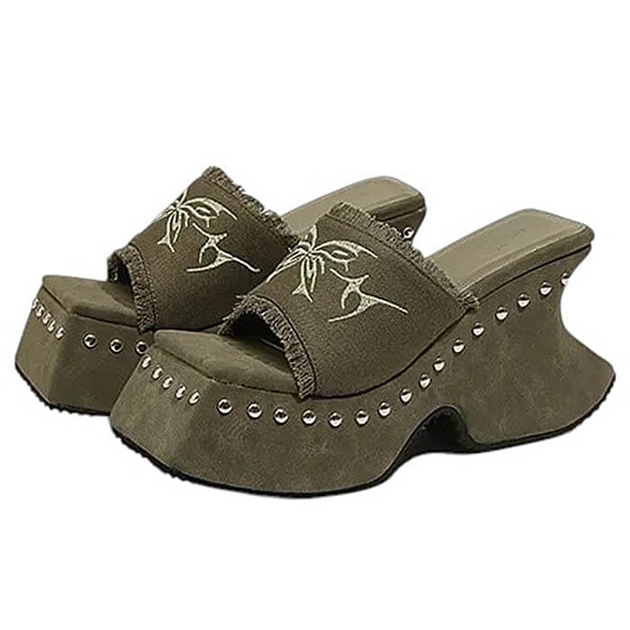 Casual Day Outfits, Easy Trendy Outfits Fairy Grunge Platform Slide Sandals Casual Day Outfits, Easy Trendy Outfits Fairy Grunge Platform Slide Sandals