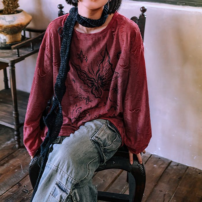 Casual Day Outfits, Easy Trendy Outfits Fairycore Aesthetic Butterfly Print Top Casual Day Outfits, Easy Trendy Outfits Fairycore Aesthetic Butterfly Print Top