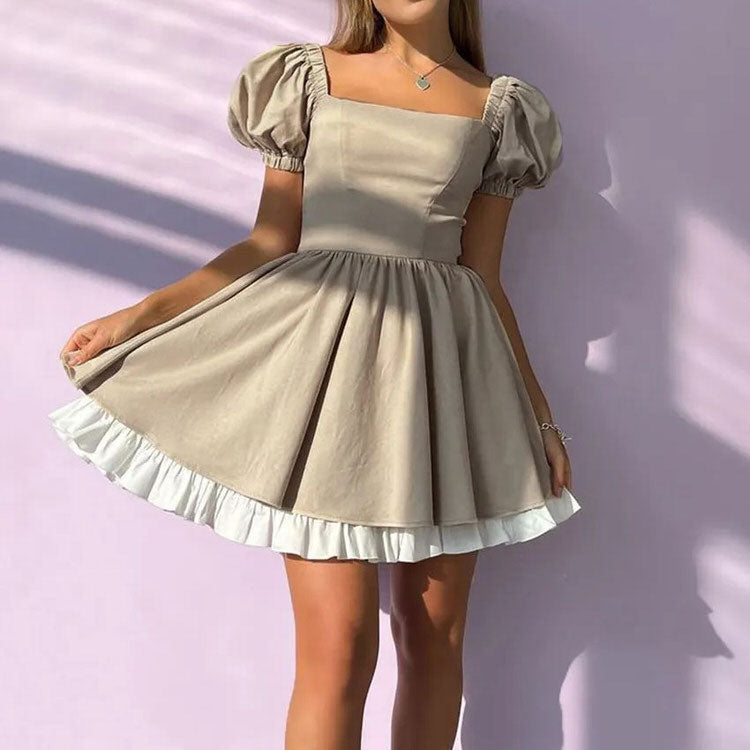 Casual Day Outfits, Easy Trendy Outfits Fairycore Aesthetic Green Mini Dress Casual Day Outfits, Easy Trendy Outfits Fairycore Aesthetic Green Mini Dress