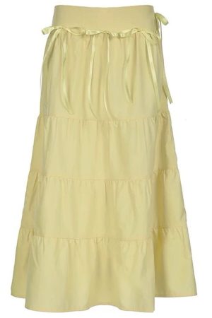 Casual Day Outfits, Easy Trendy Outfits Fairycore Aesthetic Tiered Maxi Skirt