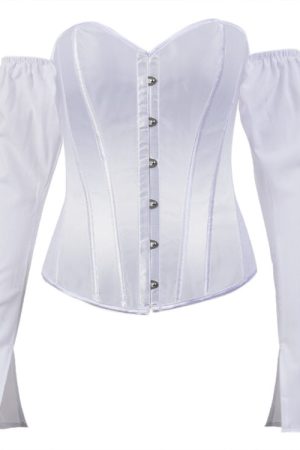 Casual Day Outfits, Easy Trendy Outfits Fairycore Long Sleeve Corset Top