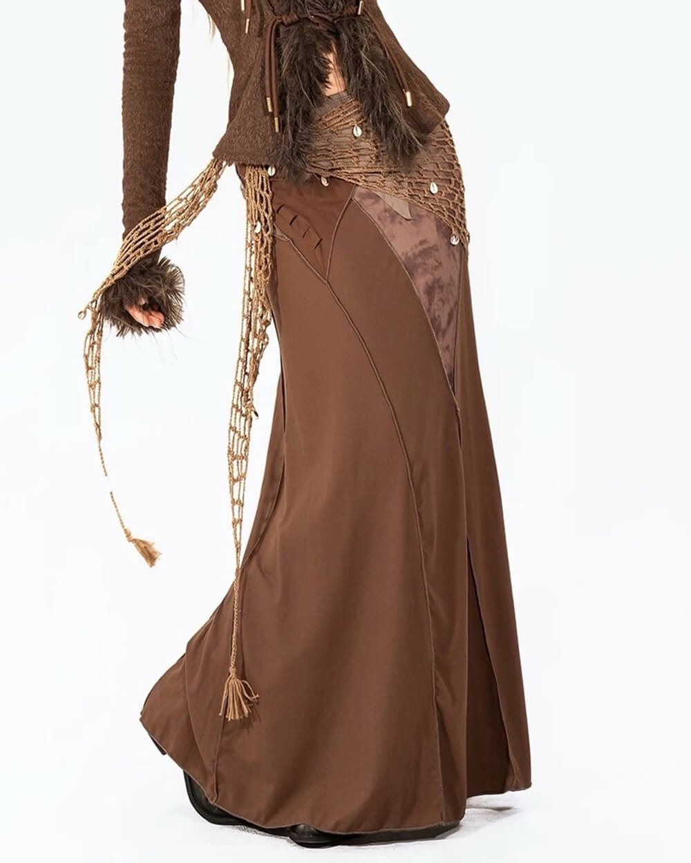 Casual Day Outfits, Easy Trendy Outfits Fairycore Patchwork Maxi Skirt Casual Day Outfits, Easy Trendy Outfits Fairycore Patchwork Maxi Skirt