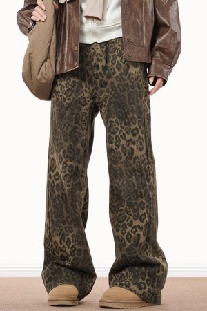 Casual Day Outfits, Easy Trendy Outfits Ferocious Fancy Leopard Print Jeans