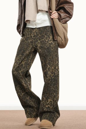 Casual Day Outfits, Easy Trendy Outfits Ferocious Fancy Leopard Print Jeans