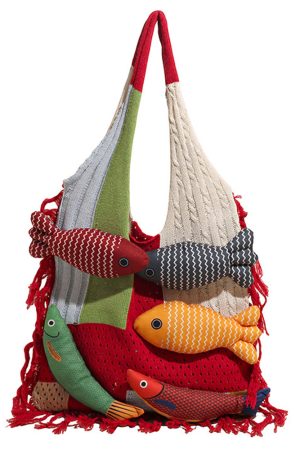 Casual Day Outfits, Easy Trendy Outfits Fish Crochet Shoulder Bag