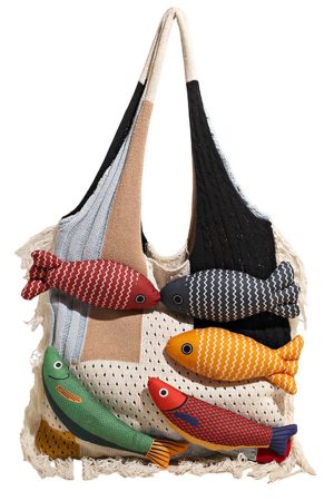 Casual Day Outfits, Easy Trendy Outfits Fish Crochet Shoulder Bag