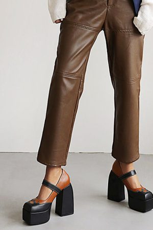 Casual Day Outfits, Easy Trendy Outfits Flame Heart Platform Shoes