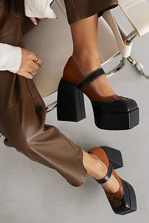 Casual Day Outfits, Easy Trendy Outfits Flame Heart Platform Shoes