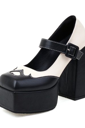 Casual Day Outfits, Easy Trendy Outfits Flame Heart Platform Shoes