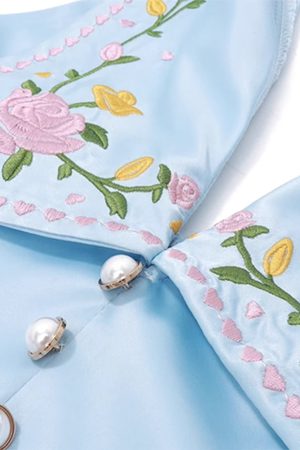 Casual Day Outfits, Easy Trendy Outfits Floral Embroidered Satin Vest