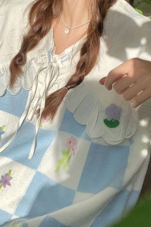 Casual Day Outfits, Easy Trendy Outfits Floral Knit Vest