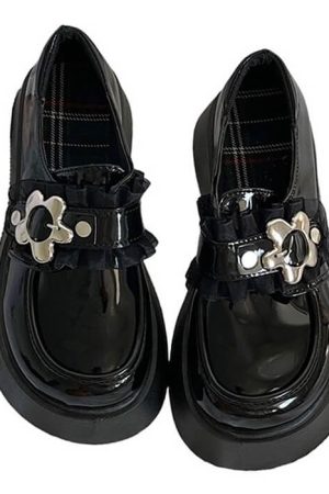 Casual Day Outfits, Easy Trendy Outfits Flower Buckle Chunky Platforms