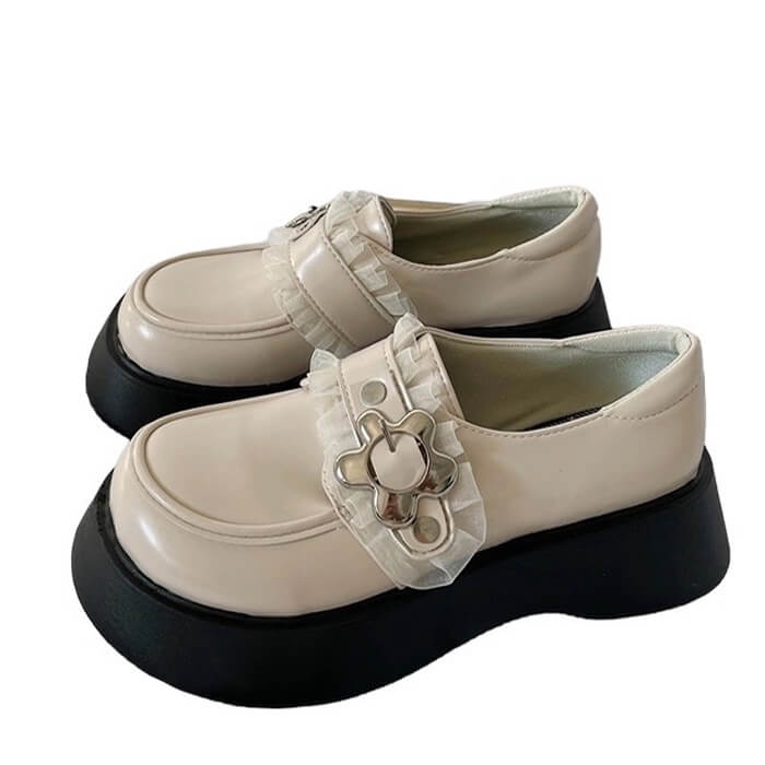 Casual Day Outfits, Easy Trendy Outfits Flower Buckle Chunky Platforms Casual Day Outfits, Easy Trendy Outfits Flower Buckle Chunky Platforms