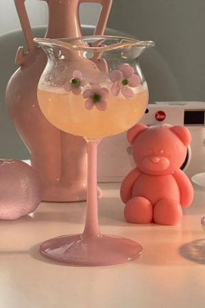 Casual Day Outfits, Easy Trendy Outfits Flower-Designed Asymmetric Aesthetic Glass