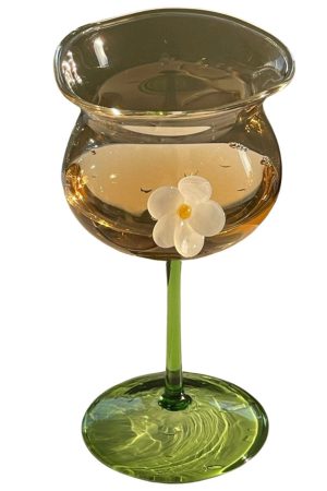 Casual Day Outfits, Easy Trendy Outfits Flower-Designed Asymmetric Aesthetic Glass