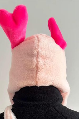 Casual Day Outfits, Easy Trendy Outfits Fluffy Brain Hat with Heart Ears
