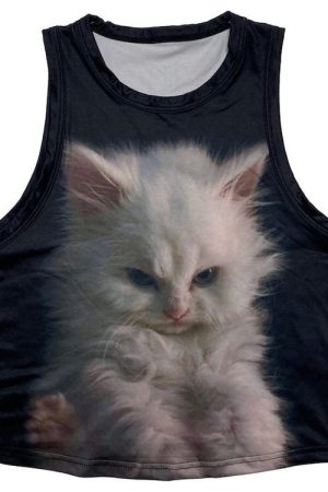 Casual Day Outfits, Easy Trendy Outfits Fluffy Moody Kitten Baby Tee