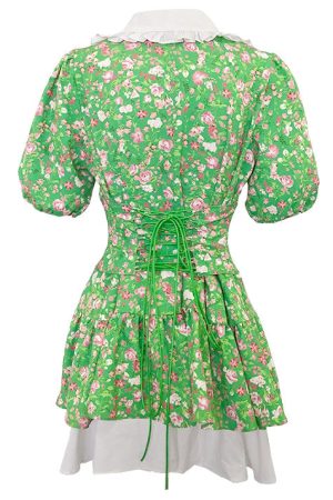 Casual Day Outfits, Easy Trendy Outfits Forbidden Garden Collar Dress