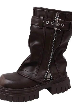 Casual Day Outfits, Easy Trendy Outfits Forbidden Girlfriend Chunky Boots