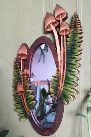 Casual Day Outfits, Easy Trendy Outfits Forest Mushroom Wooden Mirror