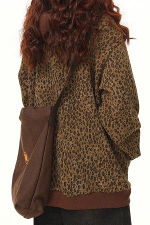Casual Day Outfits, Easy Trendy Outfits Found Leopard Oversized Hoodie