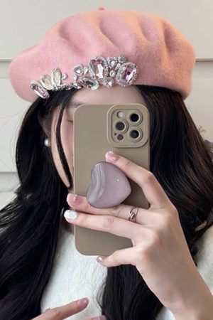 Casual Day Outfits, Easy Trendy Outfits French Girl Rhinestone Beret