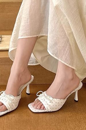 Casual Day Outfits, Easy Trendy Outfits French Summer Floral Heeled Mules