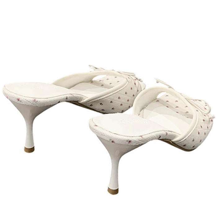 Casual Day Outfits, Easy Trendy Outfits French Summer Floral Heeled Mules Casual Day Outfits, Easy Trendy Outfits French Summer Floral Heeled Mules