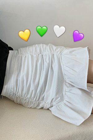 Casual Day Outfits, Easy Trendy Outfits French Summer Ruched Mini Skirt