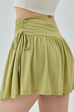 Casual Day Outfits, Easy Trendy Outfits French Sun Tennis Skirt in Green