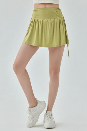 Casual Day Outfits, Easy Trendy Outfits French Sun Tennis Skirt in Green